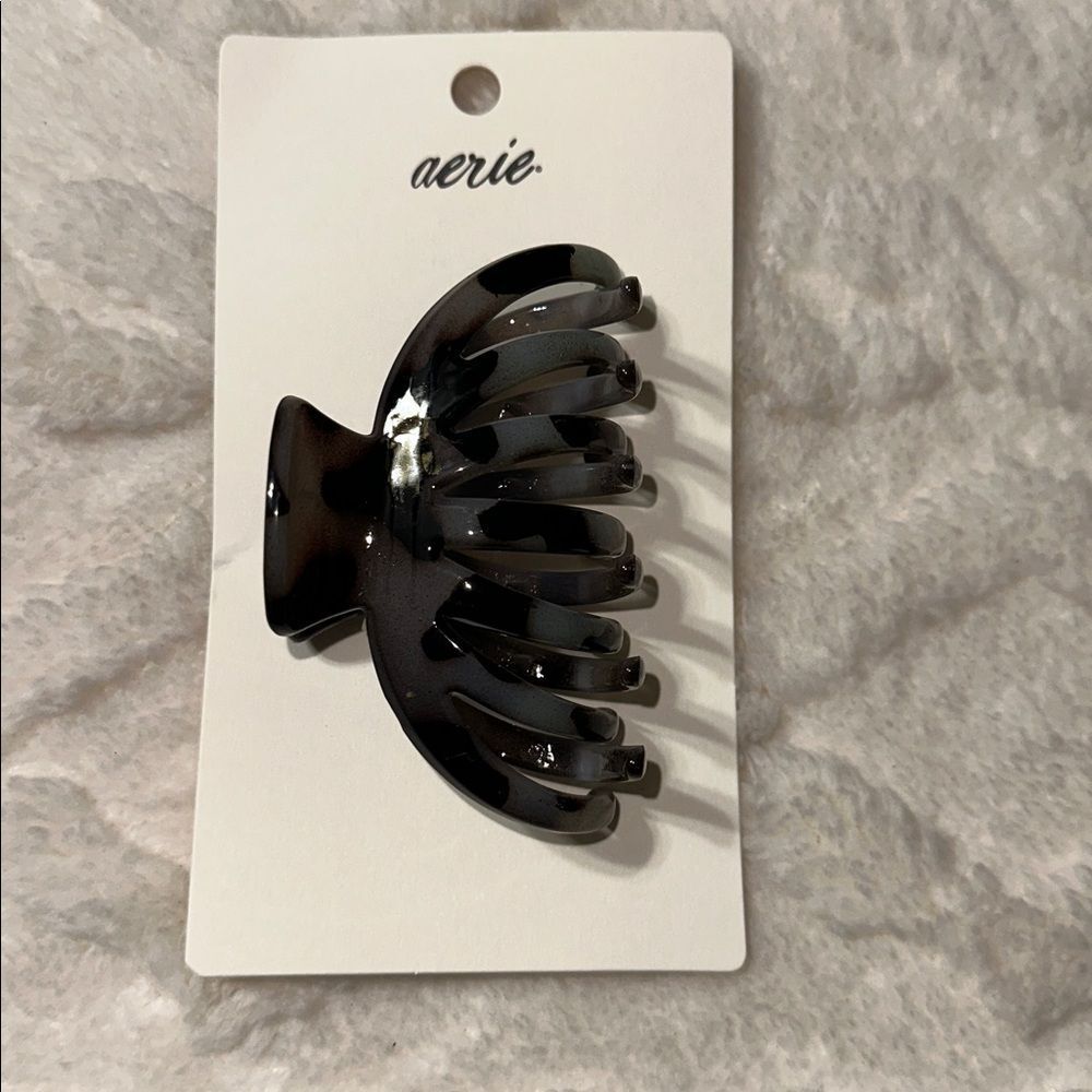 aerie Black Tan Marble Octopus Claw Hair Clip - Picture 6 of 11